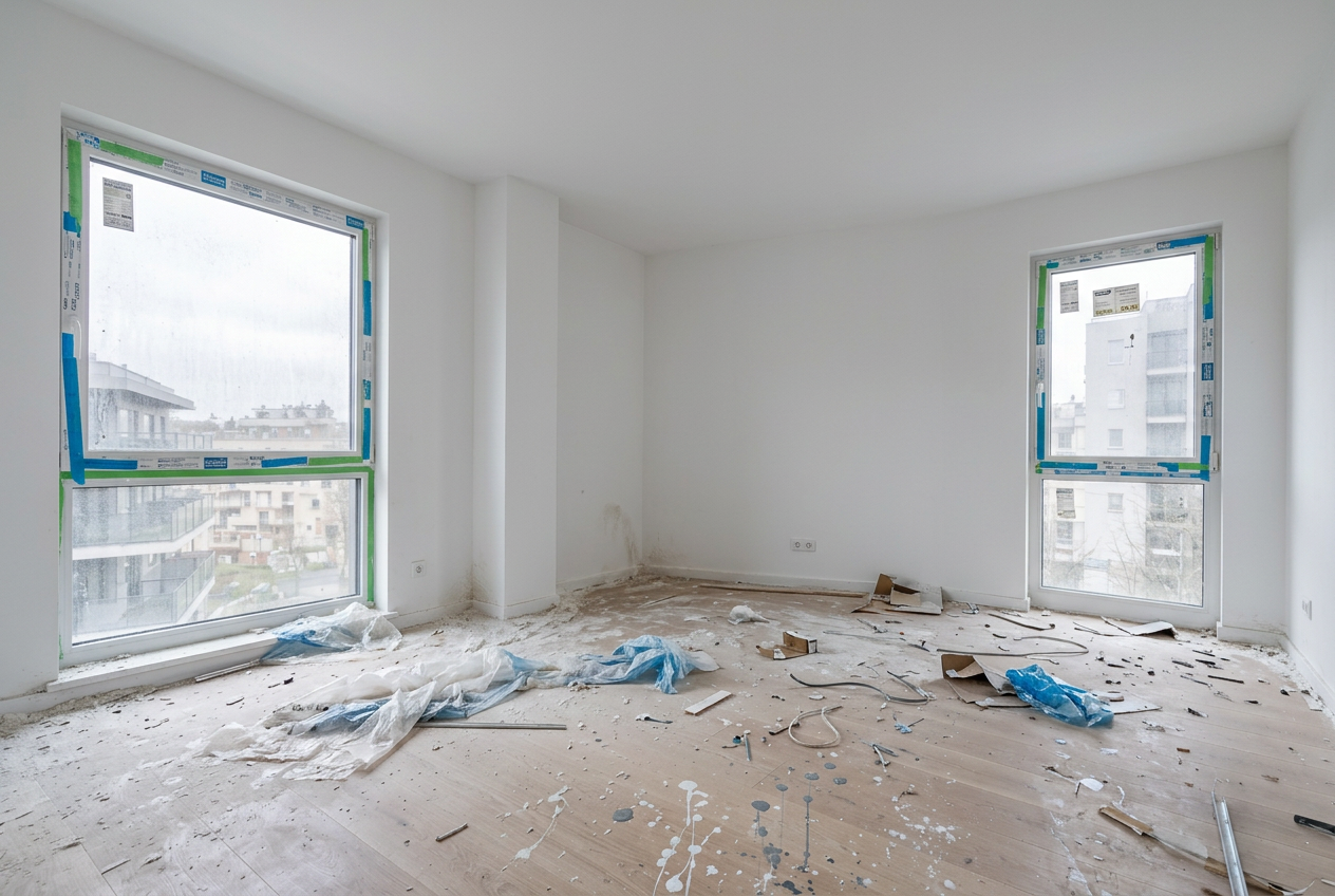 Wohnung nach Sanierung vorher