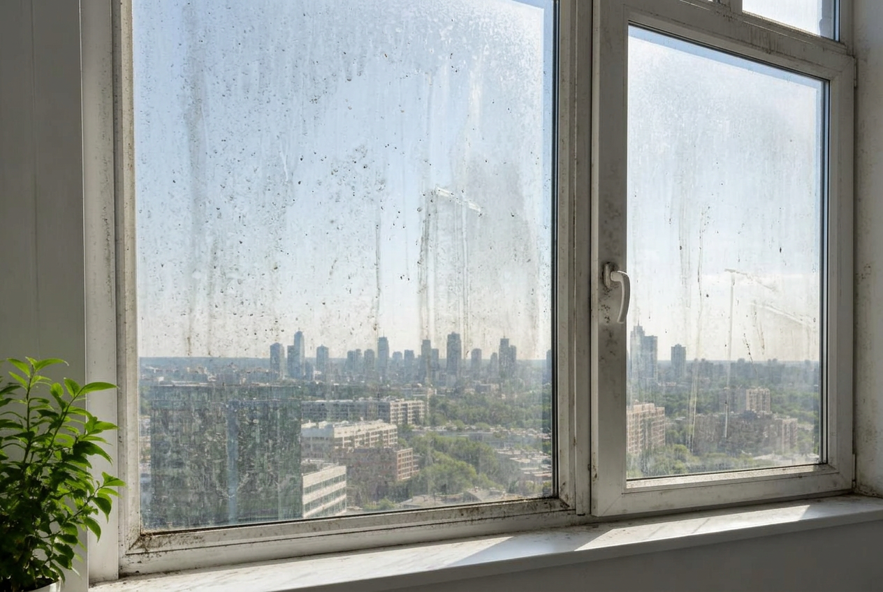 Fenster & Rahmen vorher